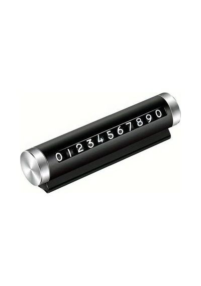 Luxury Araç İçi Torpido Üstü Çevirmeli Telefon Park Numaratörü Park Tel 10.5x2.7cm Siyah