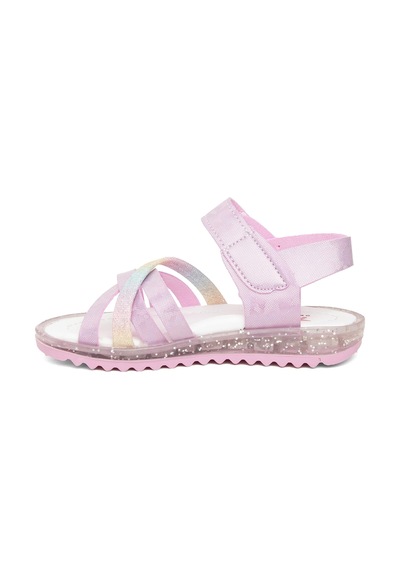 Minican Şa P K 011 Patik Kız Çocuk Düz Sandalet Pembe Pembe