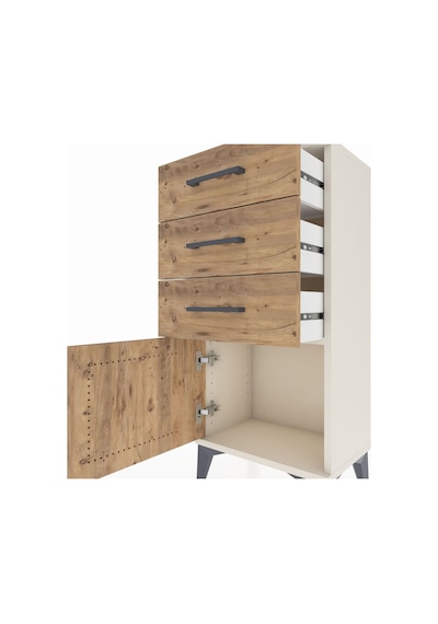Arges Komodin 3 Çekmeceli Tek Kapaklı 44x30x96 Aytaşı-çam Aytaşı Arges Komodin 3 Çekmeceli Tek Kapaklı 44x30x96 Aytaşı-çam Aytaşı