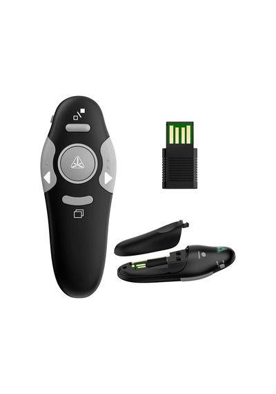 Kablosuz Sunucu Ppt Kontrol Cihazı Sunum Uzaktan Kumanda Lazer İşaretçi Usb Fare Tıklayıcı