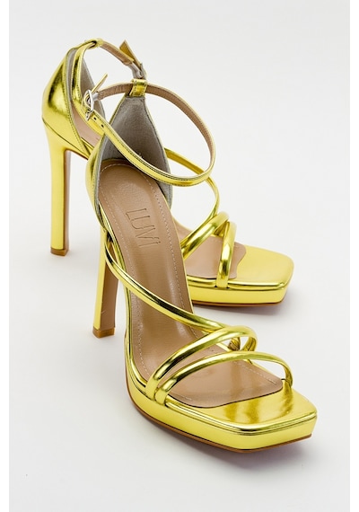 Luvishoes Shelp Açık Yeşil Kadın Topuklu Ayakkabı Açık Yeşil
