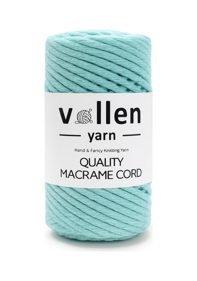 Taranan Makrome Ipi, 3mm Tek Büküm,makrome Örgü Ipi, Taranabilir Pamuk Makrome, Su Yeşili