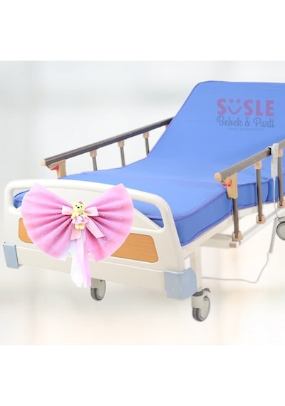 Hastane Odası Yatak Ucu Fiyongu. Ayıcıklı Pembe