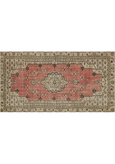 Eşsız Anadolu Vıntage Eskıtme El Dokuma Halı 144 X 270 Cm 9597