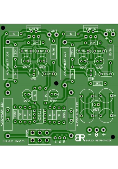 Çift Kanal Stereo Preamplifier Pre Amplifikatör Devresi