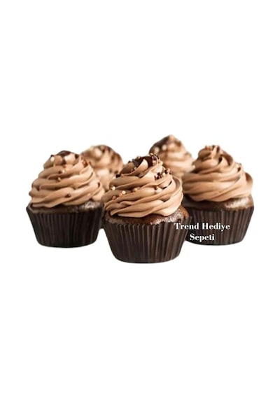 Takribi 200 Adet Orta Boy Kahverengi Muffin Kek Kalıbı, Browine Kalıbı 50x30 Mm, Cupcake Kağıdı .