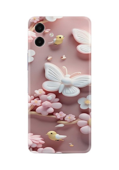 Samsung Samsung Galaxy Uyumlu A07 Sm-a075f Kılıf Boutique Baskılı Resimli Pembe Kelebekler Pcode -088