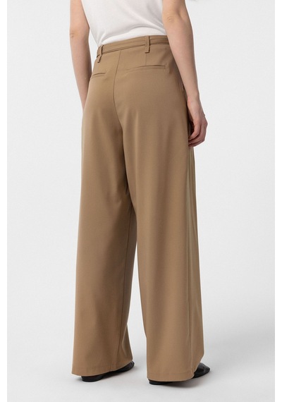 Antioch Kemerli Pilili Kadın Pantolon Camel