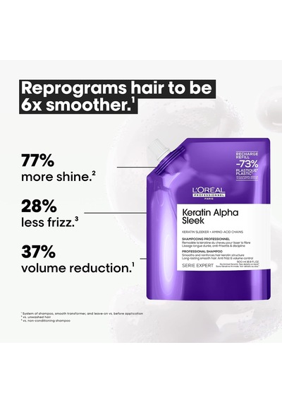 L'oreal Professionnel Keratin Alpha Sleek Şampuan Yeniden Dolum Paketi 500 Ml
