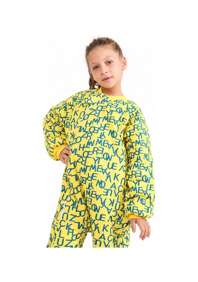 Babyhola 2.5 Tog Yorgan Gerektirmeyen Kalın Elyaf Dolgulu Çocuk Uyku Tulumu Pamuk Astarlı Unisex 6020 Sarı