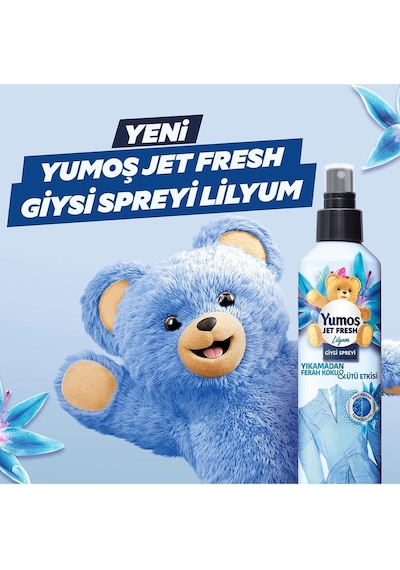 Yumoş Jet Fresh Lilyum 200 ML + Yumoş Konsantre Çamaşır Yumuşatıcısı Lilyum 1440 ML
