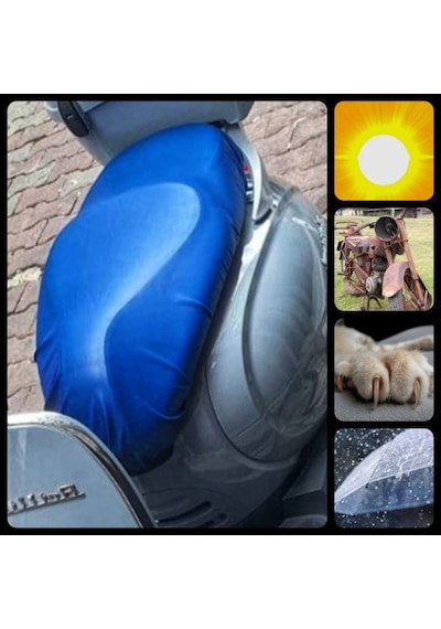 Rks Des 125 Koltuk Kılıfı Rks Des 125 Sele Kılıfı Su Geçirmez Mavi Mavi