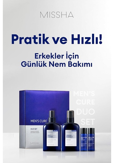 Erkeklere Özel Hızlı Nem Sunan Hassas Bakım Seti Mens Cure Duo Set, 8424