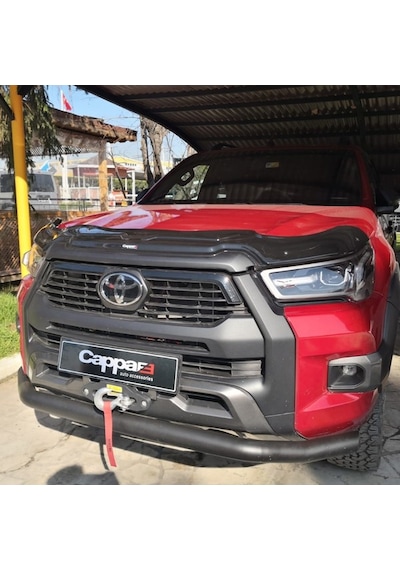 Toyota Uyumlu Hilux Ön Kaput Koruyucu Rüzgarlığı Yarasa Model 2021 2022