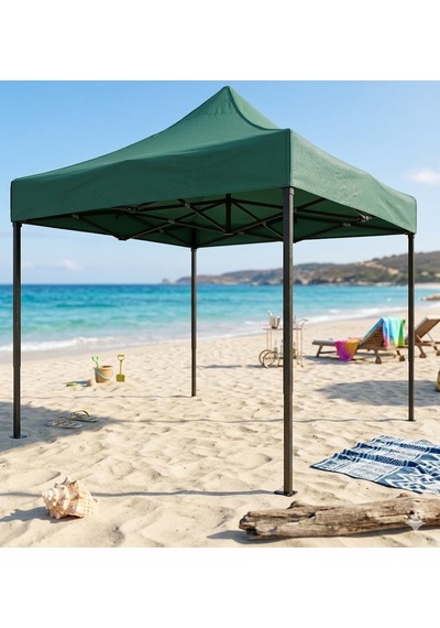 Missidea 3 3 Premium Makaslı Katlanır Çardak Yeşil