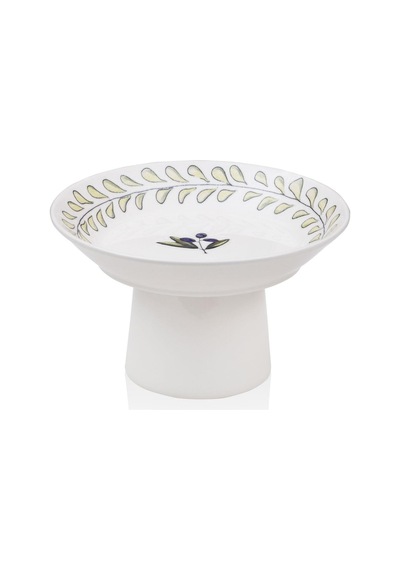 The Mia Olivos Ayaklı Servis Tabağı 20 Cm Çok Renkli