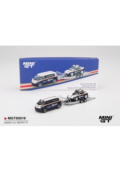 Mini Gt 1:64 Porsche 911 Dakar 718 Volkswagen Id. Buzz Roughroads Römorklu Set Mgts0019 Mavi