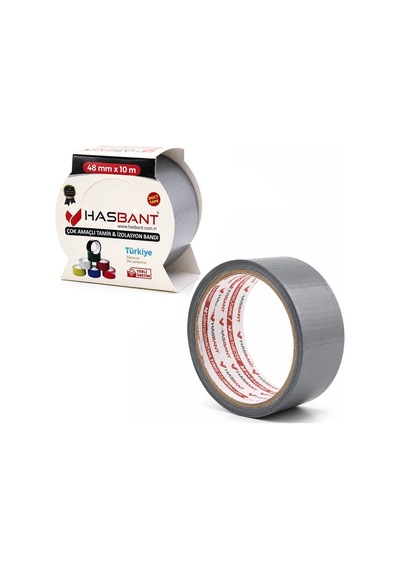 Hasbant Has-0076 Tekli Çadır Ve Tamir Bantı 48mmx10m Bandı Gri