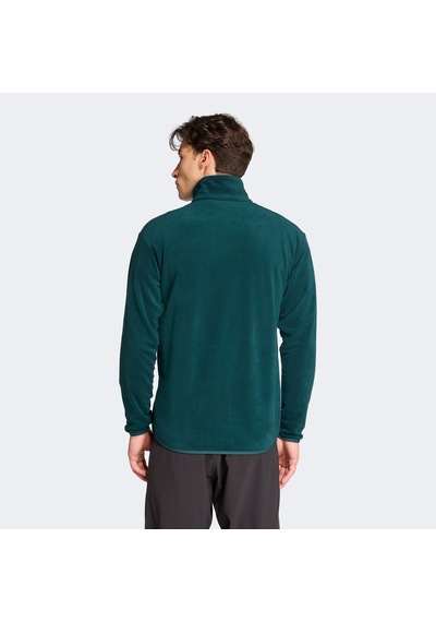 Adidas Multi Essentials Full Zip Fleece Erkek Yeşil Yürüyüş Polar Jy8356