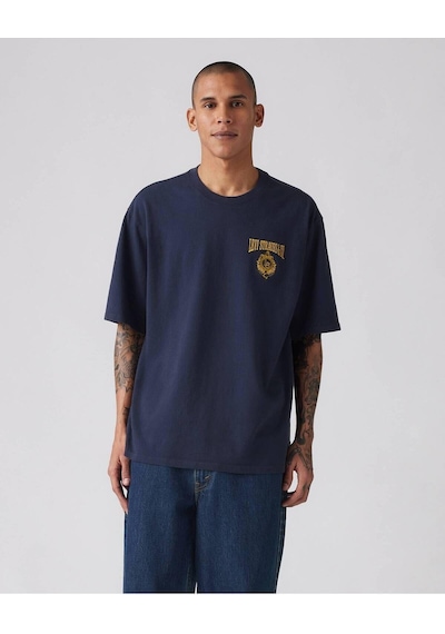 Levi's Levis Erkek T-shirt Half Sleeve Tee Lsco Monogram Lc Navy-4797 Blues