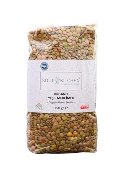 Soul Kitchen Organik Yeşil Mercimek 750 Gr