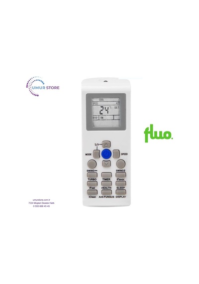 Fluo Ykr-p/002e Uyumlu Klima Kumandası