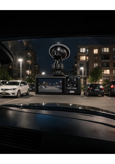 Astraltech Çift Kameralı Araç Kayıt Kamera 1080p Full Hd Wifi Bağlantılı