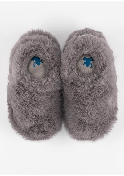 Furry Furry Gri Kürk Barefoot Patik