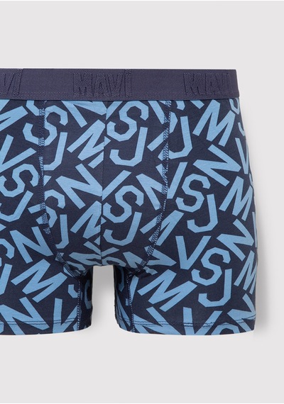 Mavi - Baskılı Mavi Boxer 0910441-85803