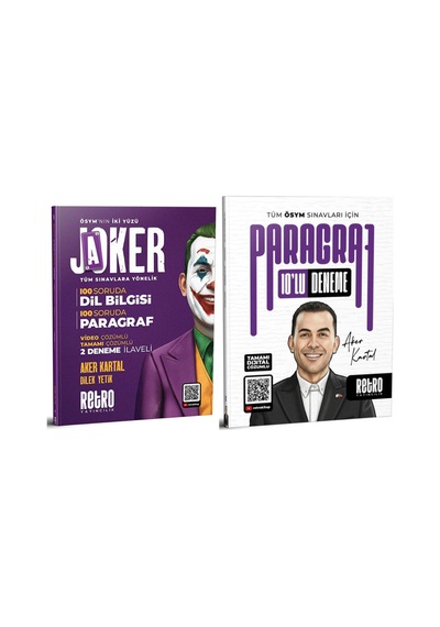 Joker Tüm Sınavlara Yönelik Dil Bilgisi / Paragraf Soru Bankası / Paragraf Deneme Aker6666