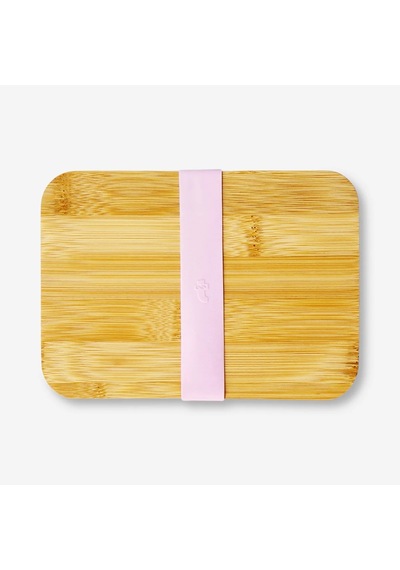 Flying Tiger Bambu Kapaklı Çelik Pembe Yemek Kabı
