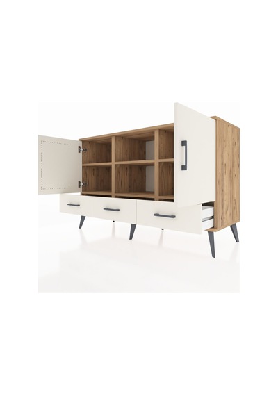 Hyperion Konsol 6 Raflı 3 Çekmeceli 3 Kapaklı 132x44x83 Çam-aytaşı Aytaşı Hyperion Konsol 6 Raflı 3 Çekmeceli 3 Kapaklı 132x44x83 Çam-aytaşı Aytaşı