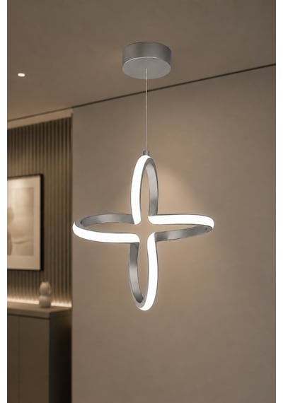 AvizeGO Enzo Led Sarkıt Avize Beyaz Işık Gri