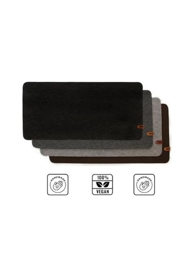 P Sıntıo Keçe Mousead 50x100 Cm Antrasit Oyuncu Gamer Mouse Ad, Büyük Boy Large Ofis Tii Mouse E Diğer