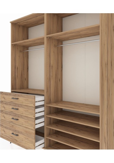 Hyperion Gardrop 7 Raflı 4 Çekmeceli 2 Askılı 176x44x221 Çam-çam Çam Hyperion Gardrop 7 Raflı 4 Çekmeceli 2 Askılı 176x44x221 Çam-çam Çam
