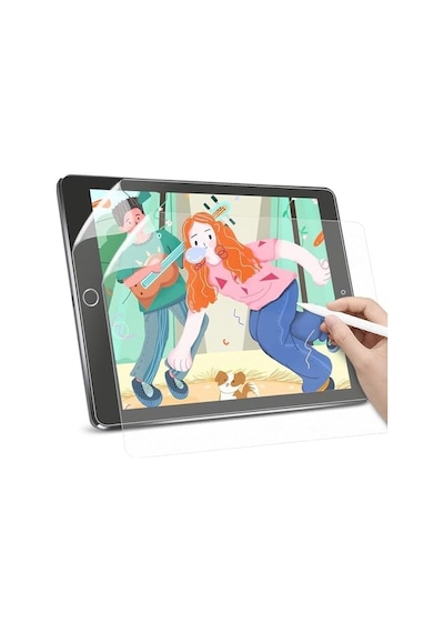 Davın Ipad 10.2 7-8-9. Nesil Paper Like Kağıt Hissi Kaymaz Yüzey Pet Mat Ekran Koruyucu Çizim İçin Ekran Koruyucu