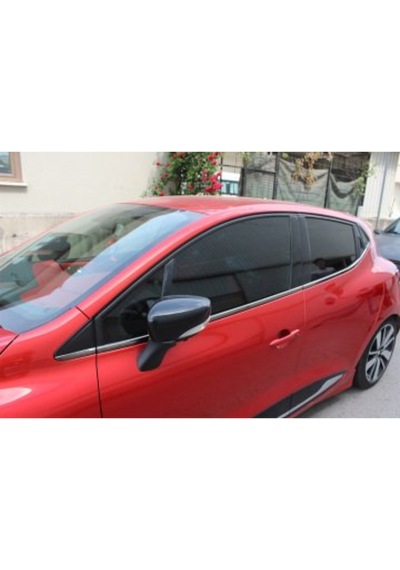 Renault Clio 4 Krom Cam Çıtası 8 Parça 2012  Sonrası