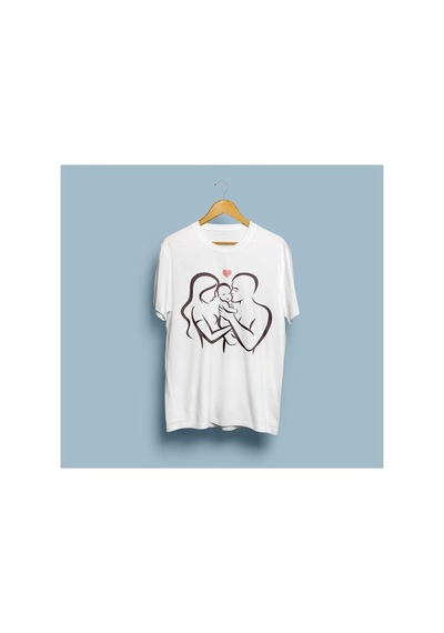 Bahriyeli Collection Oversize Akrep Baskılı Tasarım T-shirt Beyaz