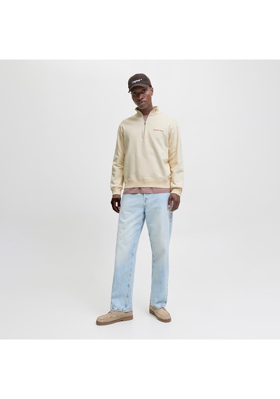 Jack & Jones Norrebro Erkek Krem Sweatshirt 12282899-anw Krem