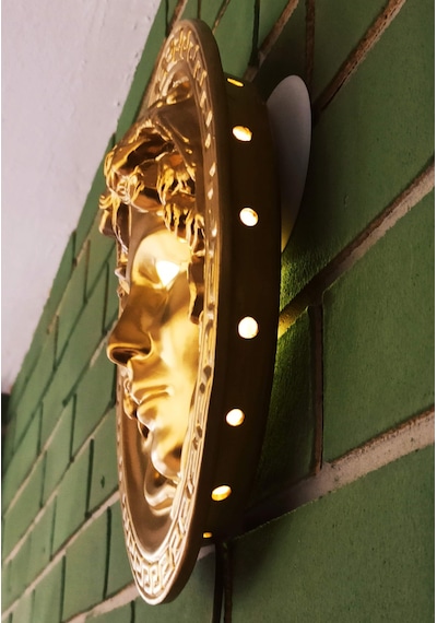 Medusa Duvar Aplik, Çap Ø28 X H7 Cm, 220v 6w Slim Led Spotlu Altın