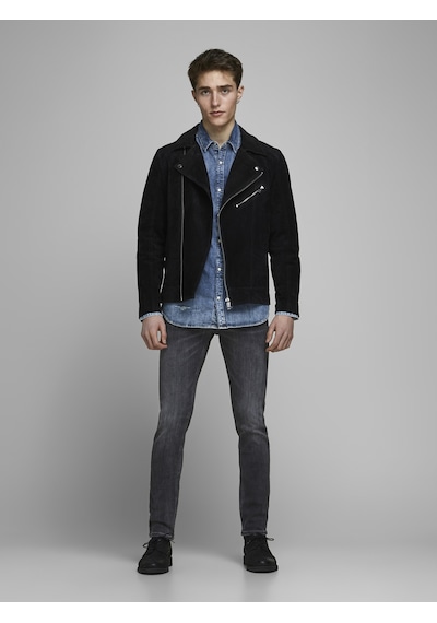 Jack & Jones Erkek Glenn 817 Slim Fit Jean - 12159030 Black Denim