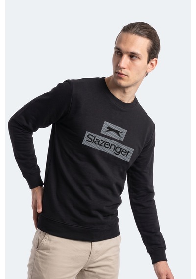 Slazenger Garvan Erkek Siyah Sweatshırt