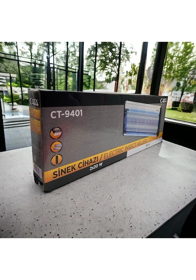 Ct-9401 Uv Işıklı Elektrikli Sinek Öldürücü 2 20w Sessiz Ve Etkili Haşere Kovucu Cihaz Beyaz