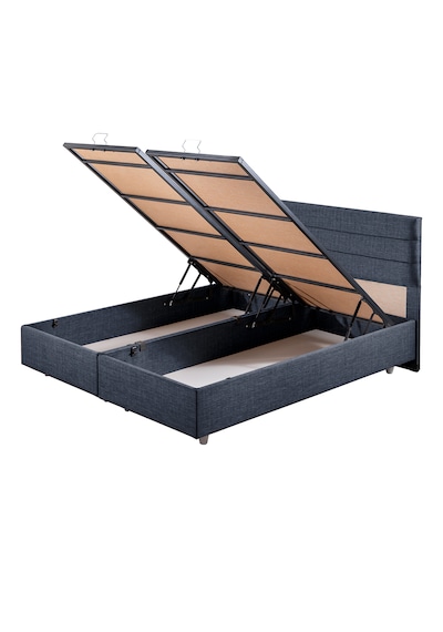 Sofia İkili Set, Sofia Çift Kişilik Baza Başlık Seti Lacivert 150 x 200