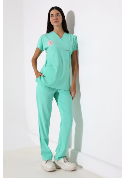 Bflex Unisex Likralı Yarasa Kol Takım - 6457 Mint Yeşil