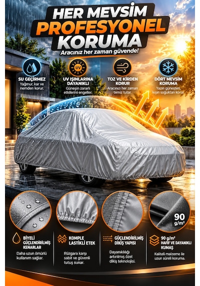 Renault Cli O 6 2026 Ve Sonrası Hatchback Uyumlu Araba Brandası Oto Branda Araba Örtüsü Araç Çadırı