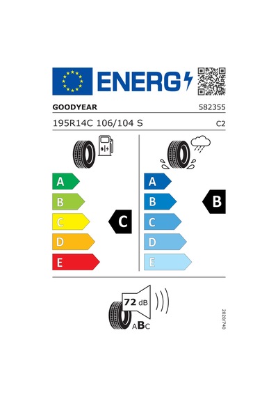 Goodyear 195/R14C 106/104S Effıcıentgrıp Cargo 2 Yaz Lastiği - 2024
