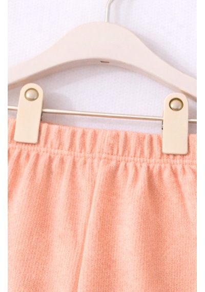 For My Baby Fitilli Kumaş 2 Li Kız Bebek Takım Şortlu Yazlık Mercan