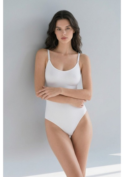 Fit Women Kadın Poliamid Baskısız Sezonsuz Beyaz Body