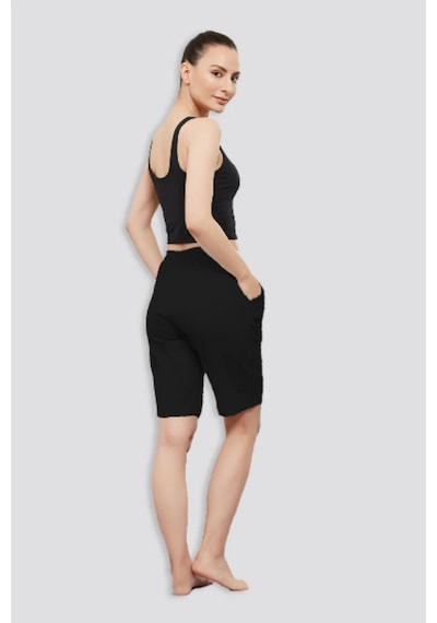 Superlife Kadın Regular Fit Şort Spr24srk62 Siyah